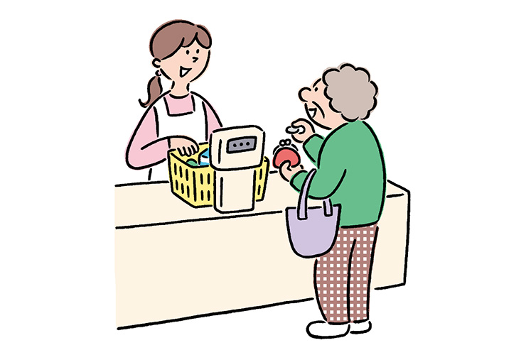 買い物に行けるようにすることを目的に！