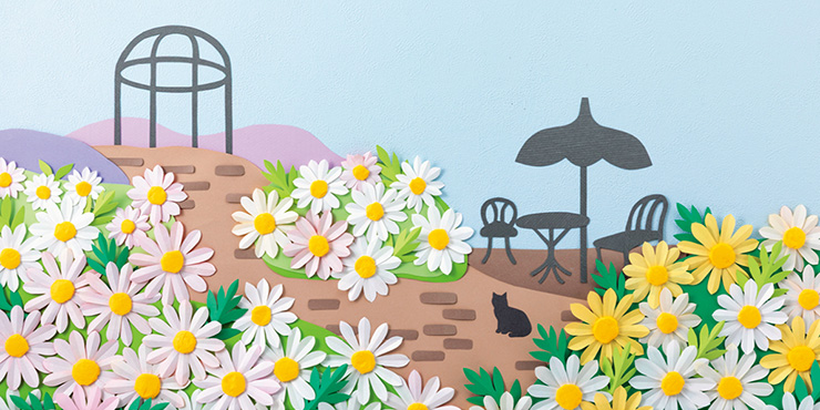 みんなで作る壁面「麗しのマーガレットガーデン」